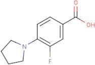 3-Fluoro-4-pyrrolidinobenzoic acid