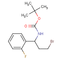 1-(Boc-amino)-3-bromo-1-(2-fluorophenyl)propane