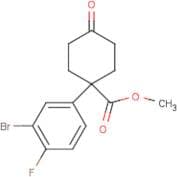 Methyl 1-(3-Bromo-4-fluorophenyl)-4-oxocyclohexanecarboxylate