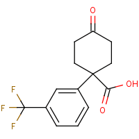 4-Oxo-1-[3-(trifluoromethyl)phenyl]cyclohexanecarboxylic acid