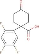 4-Oxo-1-(2,4,5-trifluorophenyl)cyclohexanecarboxylic acid
