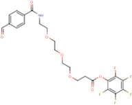 2,3,4,5,6-pentafluorophenyl 3-[2-(2-{2-[(4-formylphenyl)formamido]ethoxy}ethoxy)ethoxy]propanoate