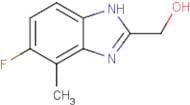 5-Fluoro-2-(hydroxymethyl)-4-methylbenzimidazole