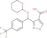 3-[[(2-Tetrahydropyranyl)oxy][4-(trifluoromethyl)phenyl]methyl]isoxazole-4-carboxylic acid