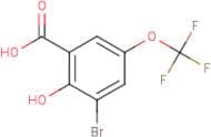 3-Bromo-2-hydroxy-5-(trifluoromethoxy)benzoic acid