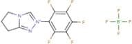 6,7-Dihydro-2-pentafluorophenyl-5H-pyrrolo[2,1-c]-1,2,4-triazolium tetrafluoroborate
