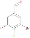 3-Bromo-4-fluoro-5-iodobenzaldehyde