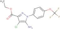 Ethyl 5-amino-4-chloro-1-[4-(trifluoromethoxy)phenyl]pyrazole-3-carboxylate