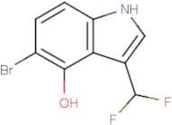 5-Bromo-3-(difluoromethyl)-1H-indol-4-ol