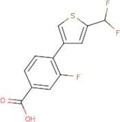 4-[5-(Difluoromethyl)-3-thienyl]-3-fluoro-benzoic acid