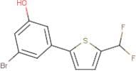 3-Bromo-5-[5-(difluoromethyl)-2-thienyl]phenol