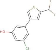 3-Chloro-5-[5-(difluoromethyl)-3-thienyl]phenol