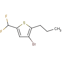 3-Bromo-5-(difluoromethyl)-2-propyl-thiophene