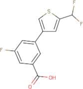 3-[5-(Difluoromethyl)-3-thienyl]-5-fluoro-benzoic acid