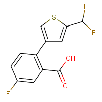 2-[5-(Difluoromethyl)-3-thienyl]-5-fluoro-benzoic acid
