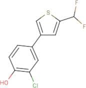2-Chloro-4-[5-(difluoromethyl)-3-thienyl]phenol