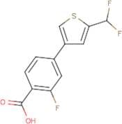 4-[5-(Difluoromethyl)-3-thienyl]-2-fluoro-benzoic acid