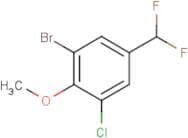 1-Bromo-3-chloro-5-(difluoromethyl)-2-methoxy-benzene