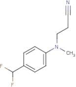3-[4-(Difluoromethyl)-N-methyl-anilino]propanenitrile