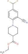 Ethyl 1-[2-cyano-4-(difluoromEthyl)phenyl]piperidine-4-carboxylate