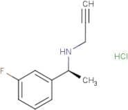 N-[(1S)-1-(3-Fluorophenyl)ethyl]prop-2-yn-1-amine hydrochloride