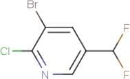 3-Bromo-2-chloro-5-(difluoromethyl)pyridine