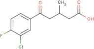 5-(3-Chloro-4-fluorophenyl)-3-methyl-5-oxovaleric acid