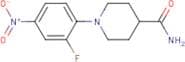 1-(2-Fluoro-4-nitrophenyl)piperidine-4-carboxamide