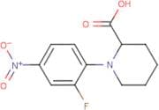 1-(2-Fluoro-4-nitrophenyl)piperidine-2-carboxylic acid