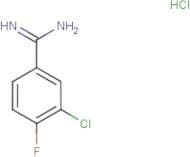 3-Chloro-4-fluorobenzene-1-carboximidamide hydrochloride