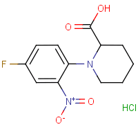 1-(4-Fluoro-2-nitrophenyl)piperidine-2-carboxylic acid hydrochloride