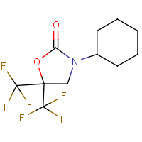 3-Cyclohexyl-5,5-bis(trifluoromethyl)-1,3-oxazolidin-2-one