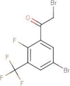 5-Bromo-2-fluoro-3-(trifluoromethyl)phenacyl bromide