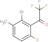 1-(2-Bromo-6-fluoro-3-(trifluoromethyl)phenyl)-2,2,2-trifluoroethan-1-one