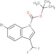 6-Bromo-3-(difluoromethyl)-1H-indole, N-BOC protected