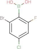 2-Bromo-4-chloro-6-fluorobenzeneboronic acid