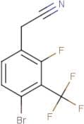 2-[4-Bromo-2-fluoro-3-(trifluoromethyl)phenyl]acetonitrile