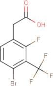 2-[4-Bromo-2-fluoro-3-(trifluoromethyl)phenyl]acetic acid