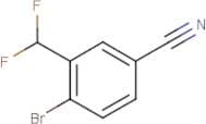 4-Bromo-3-(difluoromethyl)benzonitrile