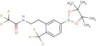 2,2,2-Trifluoro-N-{2-[5-(4,4,5,5-tetramethyl-1,3,2-dioxaborolan-2-yl)-2-(trifluoromethyl)phenyl]et…