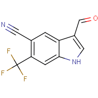 3-Formyl-6-(trifluoromethyl)-1H-indole-5-carbonitrile
