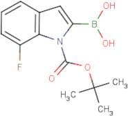 7-Fluoro-1H-indole-2-boronic acid, N-BOC protected