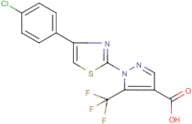 1-[4-(4-Chlorophenyl)-1,3-thiazol-2-yl]-5-(trifluoromethyl)-1H-pyrazole-4-carboxylic acid