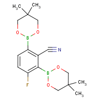 2-Cyano-4-fluorobenzene-1,3-diboronic acid, neopentyl glycol diester