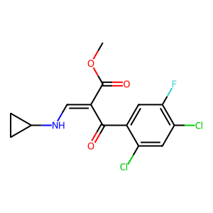 Methyl 3-(cyclopropylamino)-2-(2,4-dichloro-5-fluorobenzoyl)acrylate