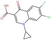7-Chloro-1-cyclopropyl-1,4-dihydro-6-fluoro-4-oxoquinoline-3-carboxylic acid