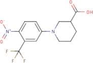 1-[4-Nitro-3-(trifluoromethyl)phenyl]piperidine-3-carboxylic acid