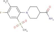 1-[4-Fluoro-5-methyl-2-(methylsulphonyl)phenyl]piperidine-4-carboxamide