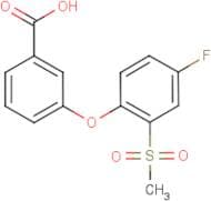 3-[4-Fluoro-2-(methylsulphonyl)phenoxy]benzoic acid