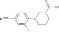 1-(4-Cyano-2-fluorophenyl)piperidine-3-carboxylic acid
